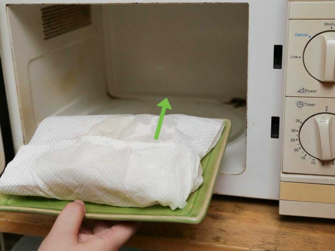 Как отстирать кухонные полотенца в микроволновке? когда это можно делать? последовательность выполнения процедуры. безопасность.