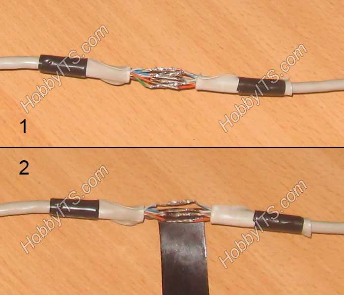 Подключение антенного кабеля к штекеру