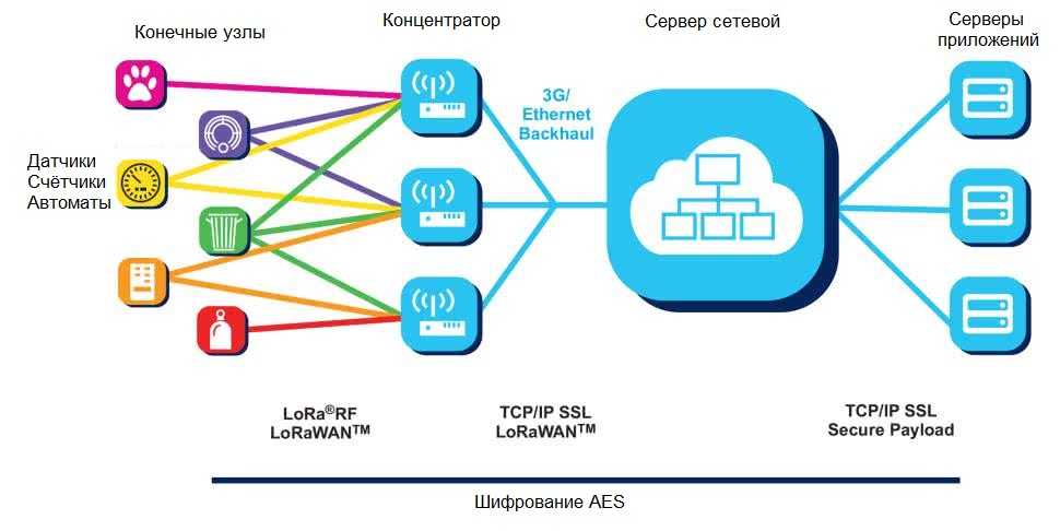 Конечные устройства. LORAWAN. Значок LORAWAN. Модель сети LORAWAN. Частоты LORAWAN В России.