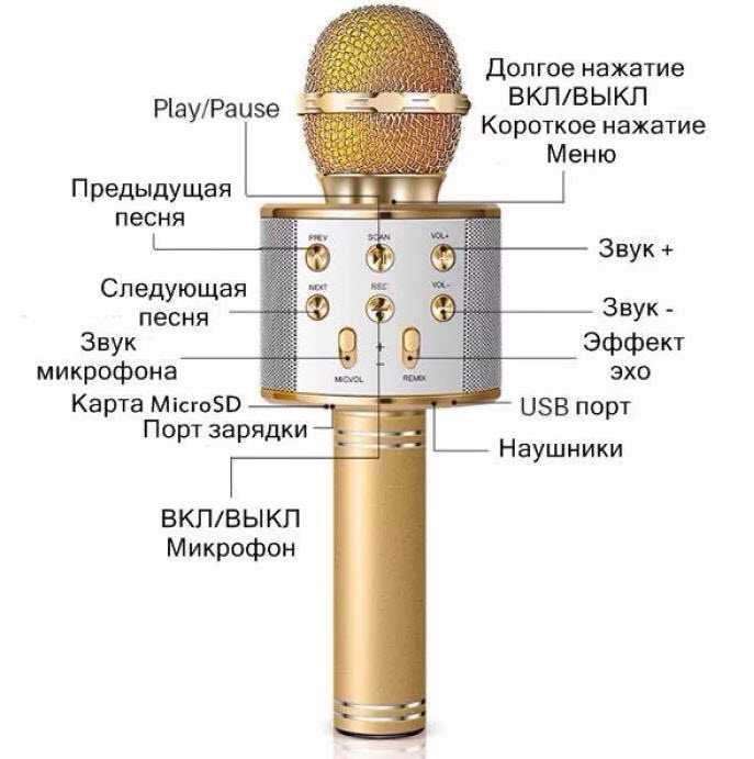 Беспроводной микрофон караоке - как пользоваться (инструкция)