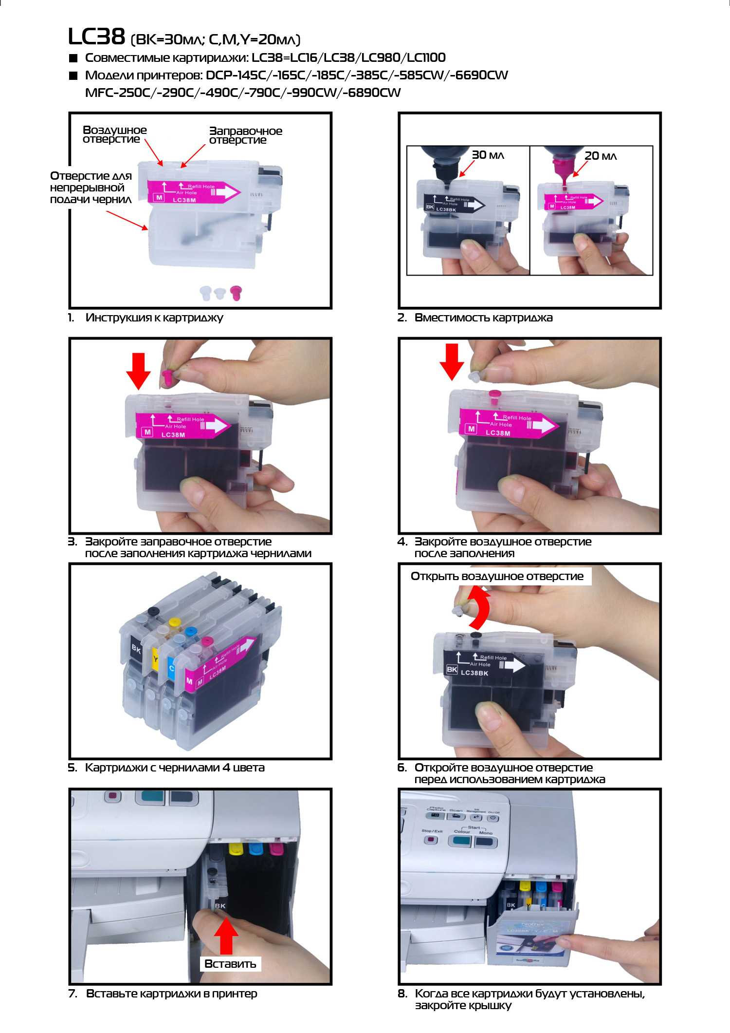 Инструкция, как правильно заправить картридж для принтера в домашних условиях самому